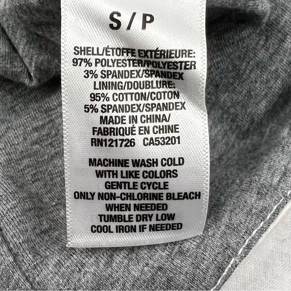 AEROPOSTALE Knit Blazer Jacket Womens Small P Gray White Long Sleeve Pockets - Picture 11 of 15